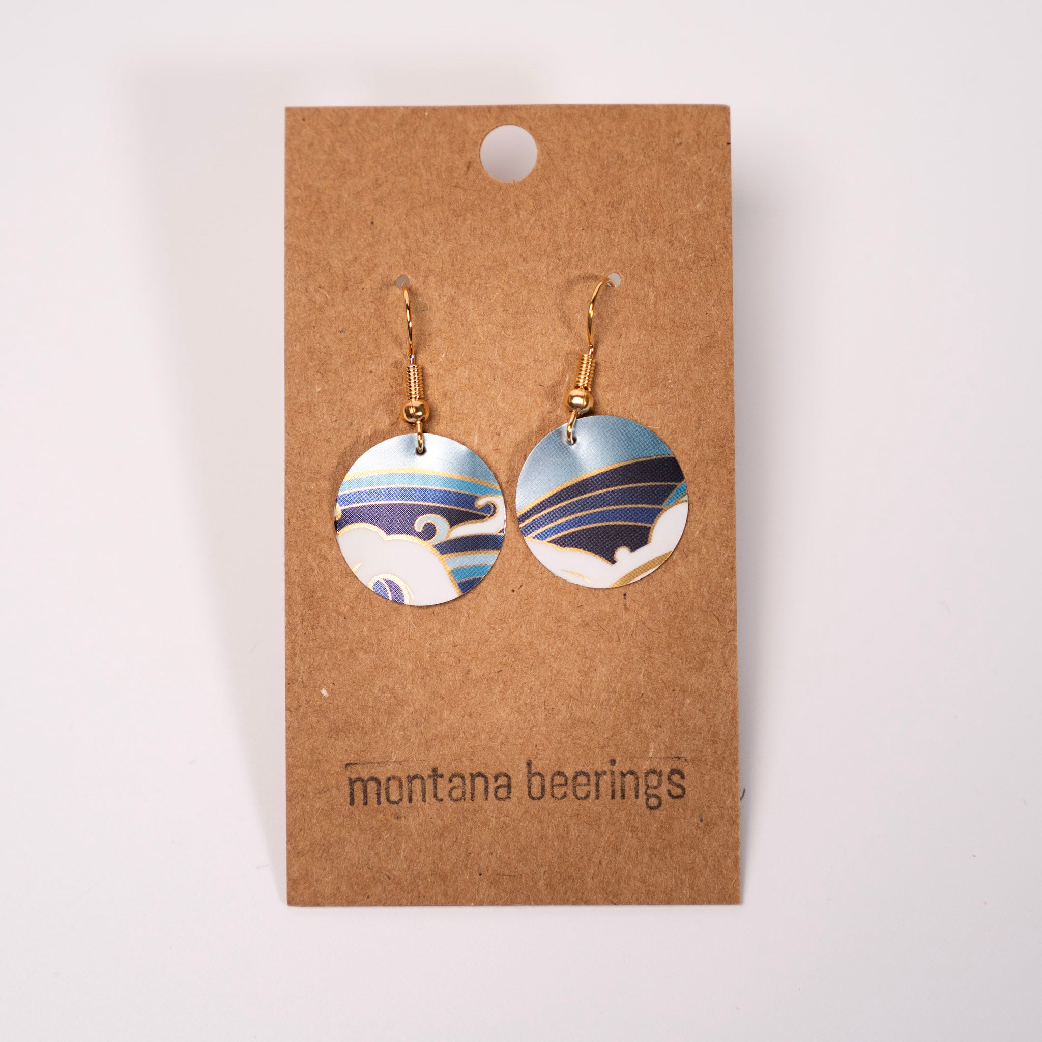 Mountains Walking Circle Earrings