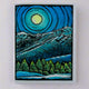 Mountains and Moonlight Greeting Card