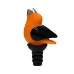 Orange and Black Chirpy Top Wine Pourer