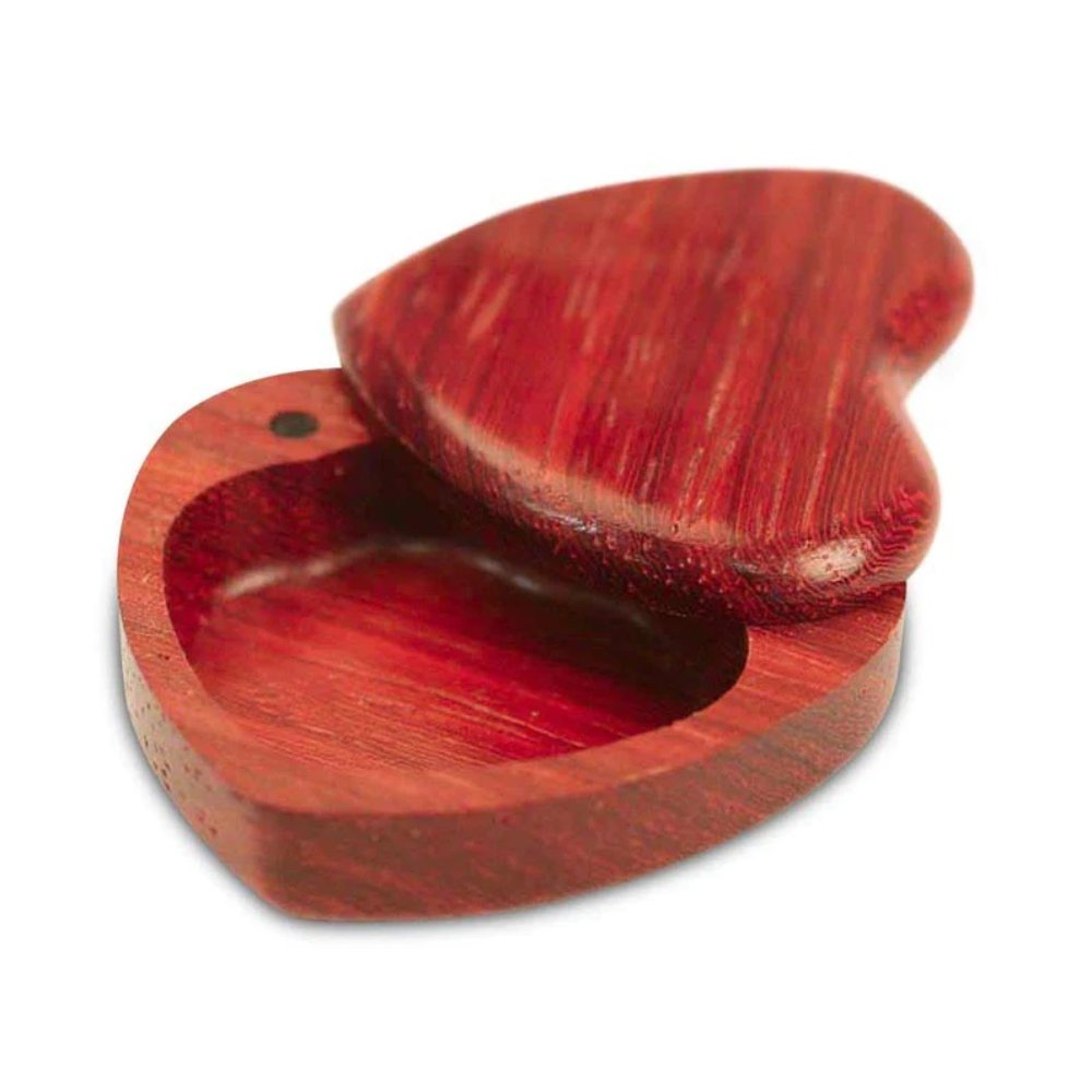 Padauk Small Heart Box by Heartwood Creations