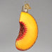 Peach Slice Glass Ornament