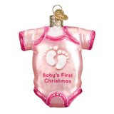 Pink Baby Onesie Ornament