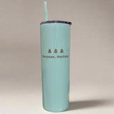 Pixel Bozeman With Trees Seafoam Skinny Tumbler by Montana Gift Corral