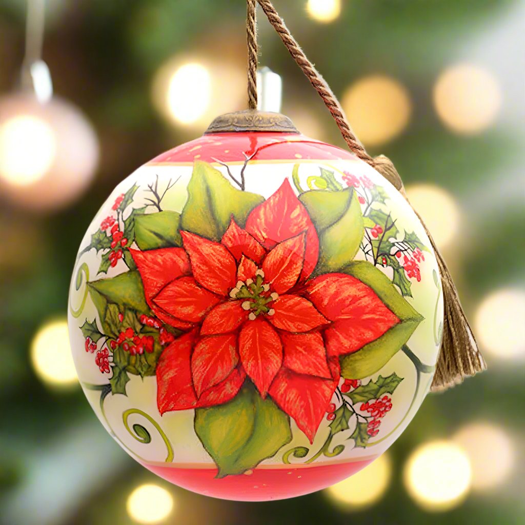 Poinsettia Ornament by Inner Beauty