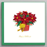 PottedPoinsettiaHolidayGreetingCardbyQuillingCard