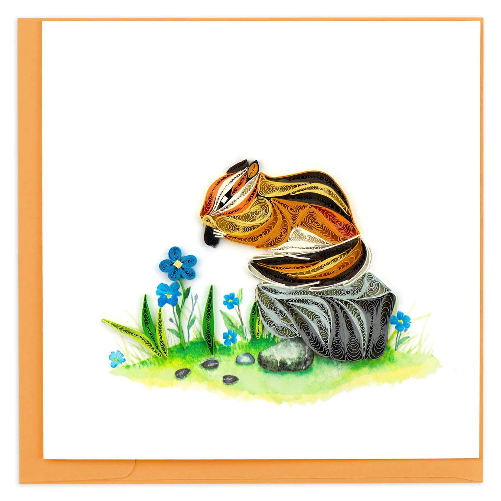 Wildlife Square Greeting Card by Quilling Card (18 Styles)