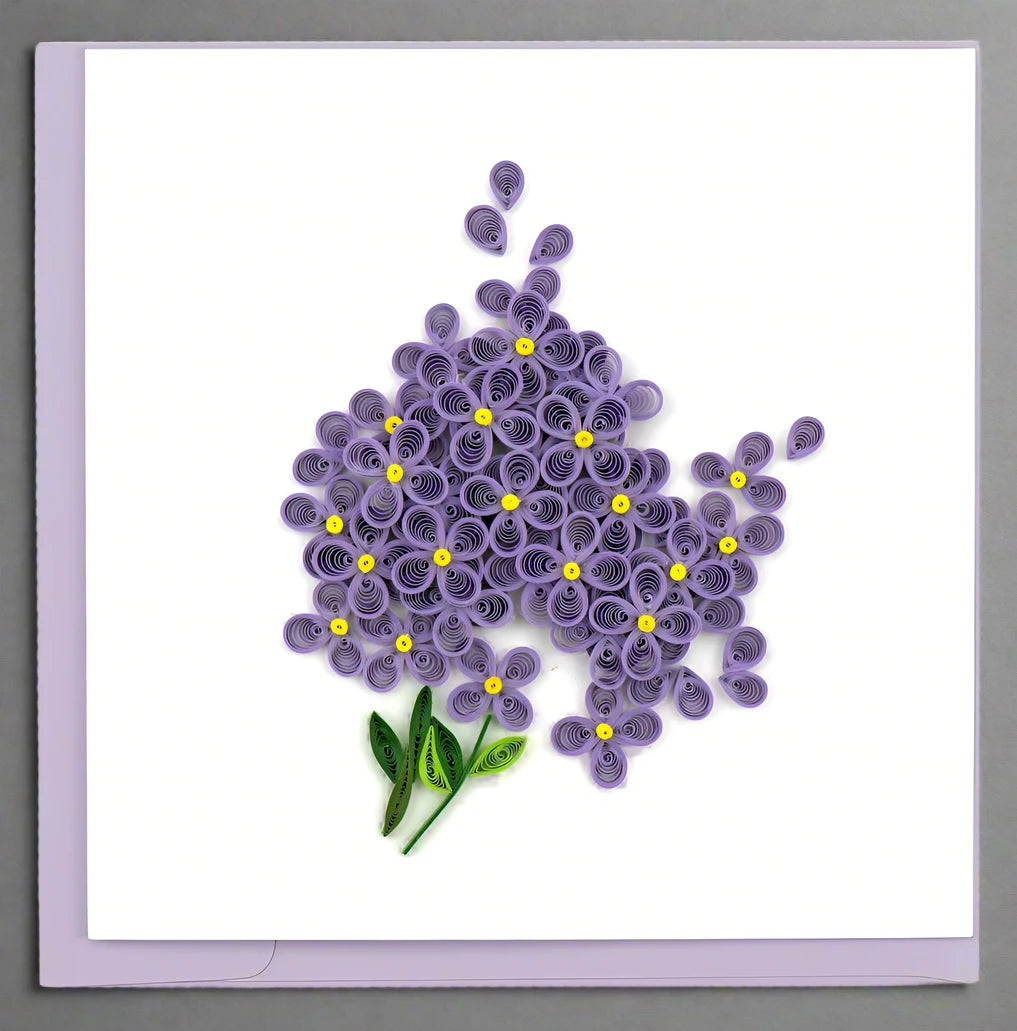 Floral Square Greeting Card by Quilling Card (17 Designs)