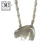 Baby Black Bear Silver Pendant by Sam Ferraro