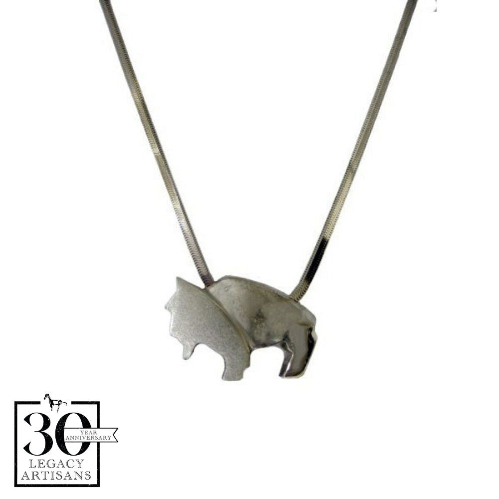 Buffalo Silver Pendant by Sam Ferraro