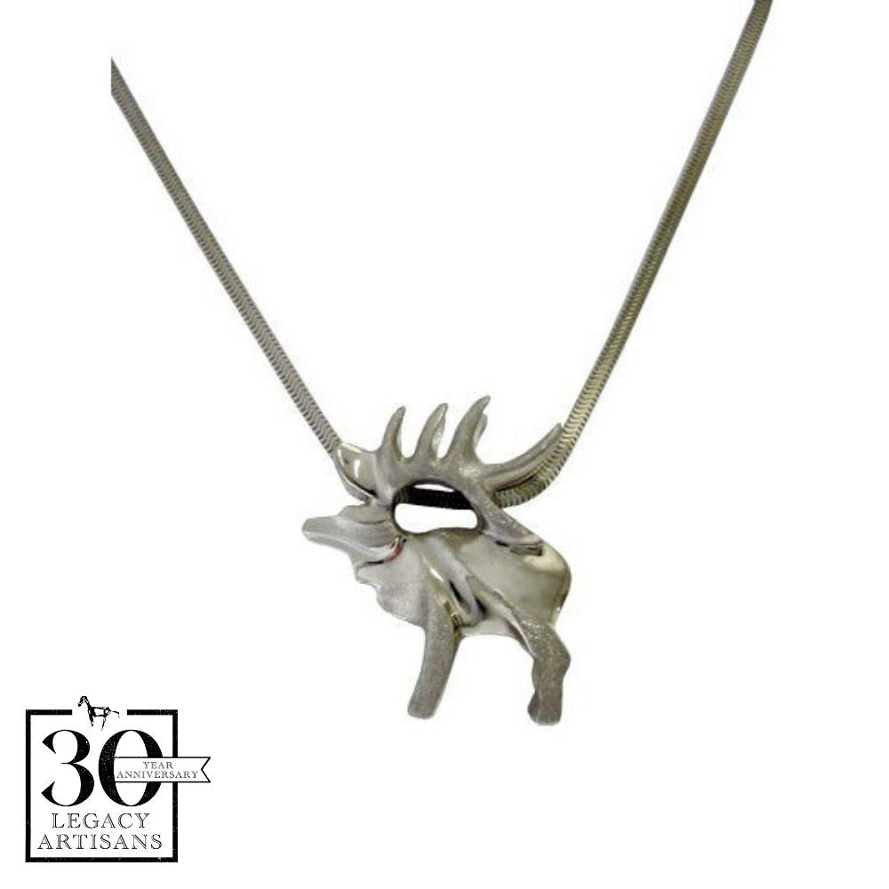 Sam Ferraro Elk Silver Pendant