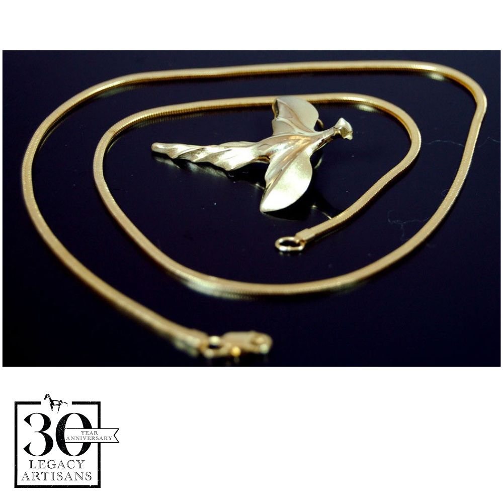 Sam Ferraro Gold Pheasant Pendant