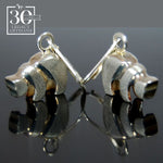 Grizzly Silver Earrings by Sam Ferraro