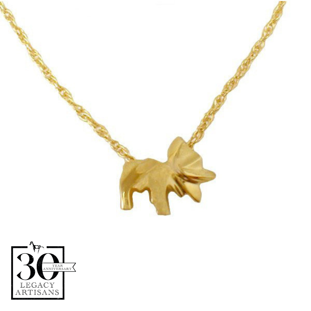 Baby Moose Gold Pendant by Sam Ferraro