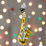 Saxophone Glass Ornament