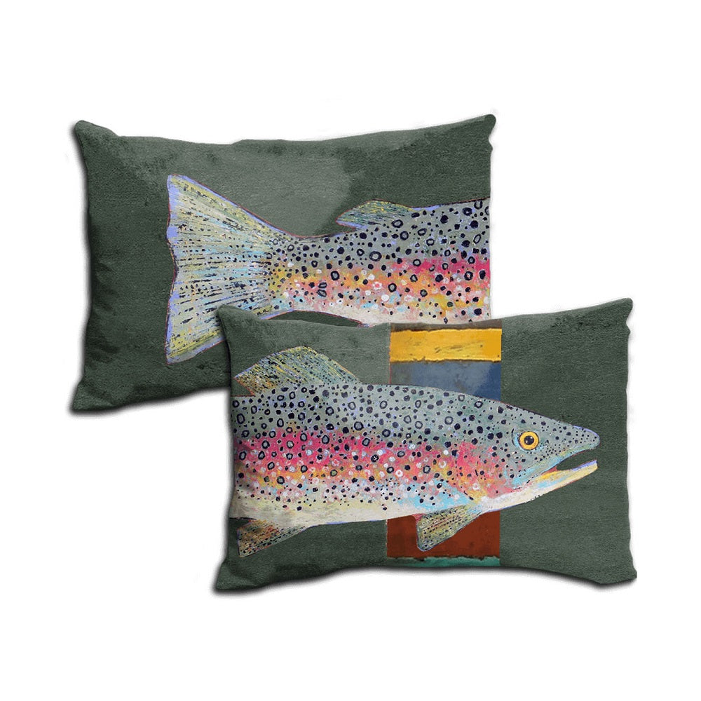 Shelle Lindholm Rainbow Trout Pillow