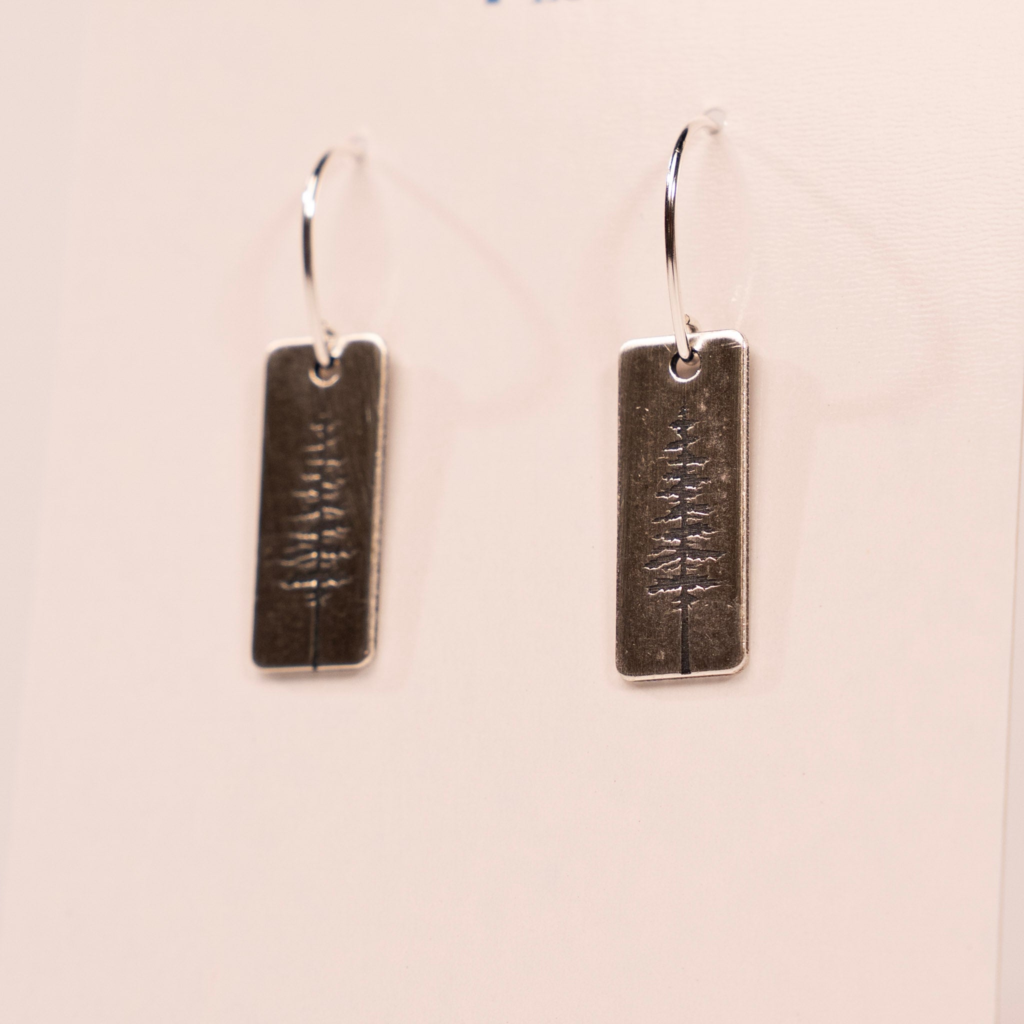 Silver Pine Earrings by Daphne Lorna