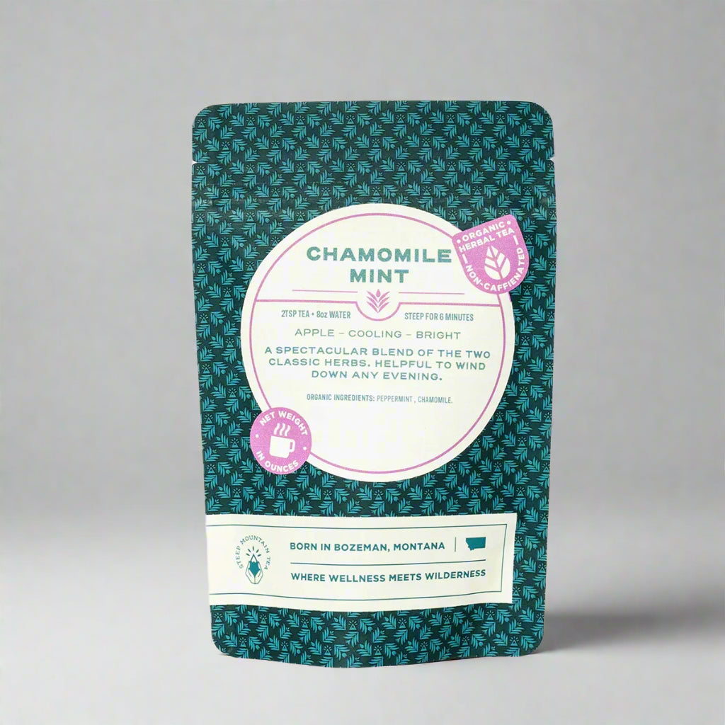 Sweet Chamomile Mint Tea by Steep Mountain Tea House