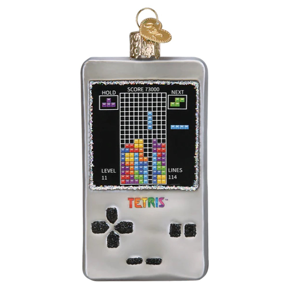 Tetris Glass Ornament