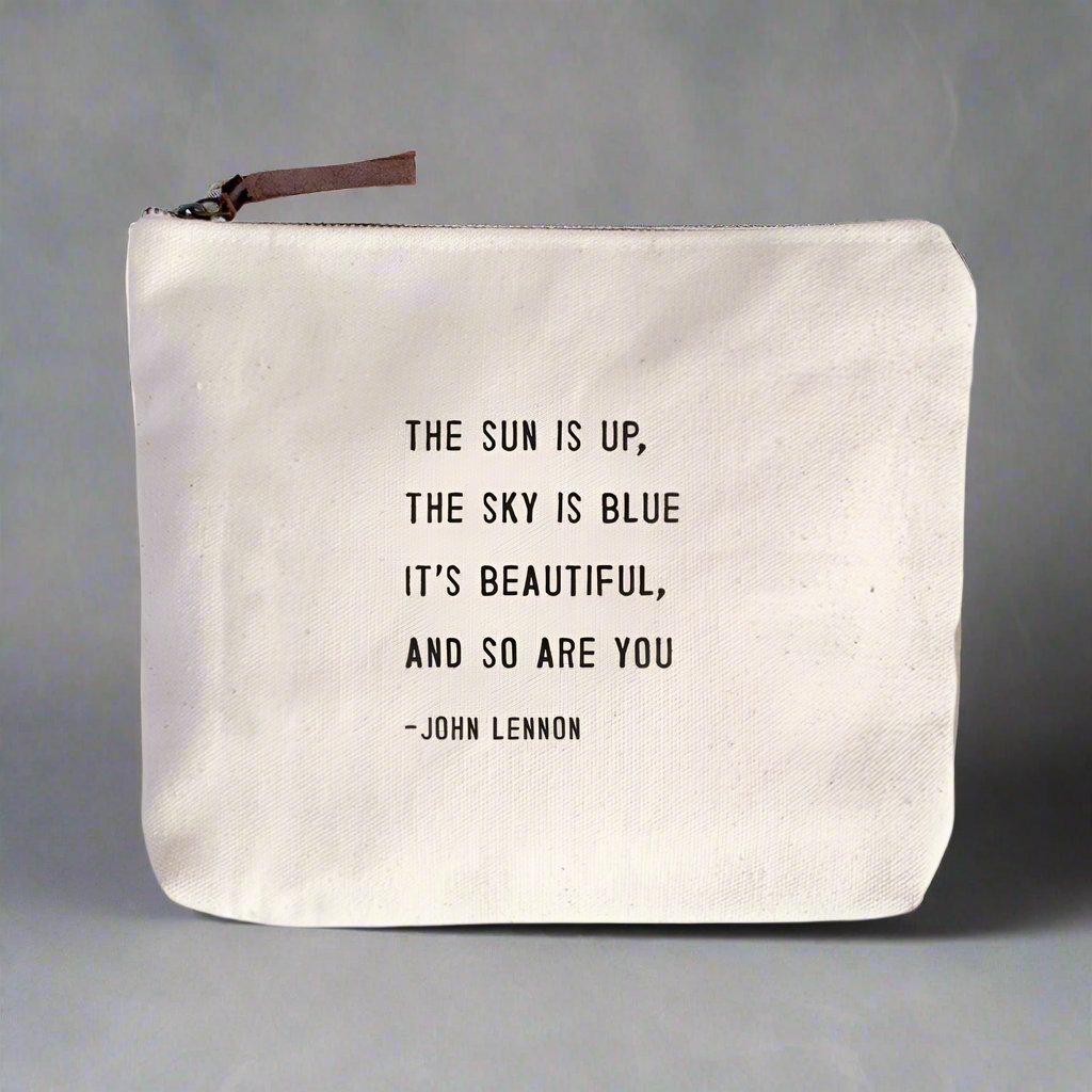 The Sun is Up Canvas Zip Bag