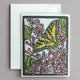 Tiger Swallowtail and Lilac Greeting Card