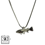 Trout Silver Pendant by Sam Ferraro