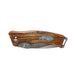 Zebra Wood Liner Lock Pocket Clip Knife by Buffalo Knives (4 Styles)