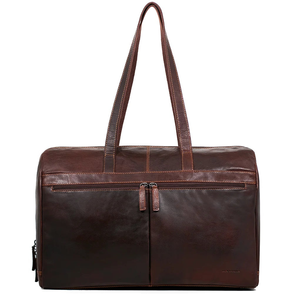 Pack up all of your personal belongings with the Voyager Duffle Tote by Jack Georges.