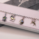 Wild Pearle Wildlife Charm Bracelet - close up