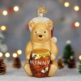 Winnie the Pooh Glass Ornament