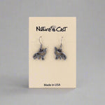 Wolf Dangle Cut Out Earrings 