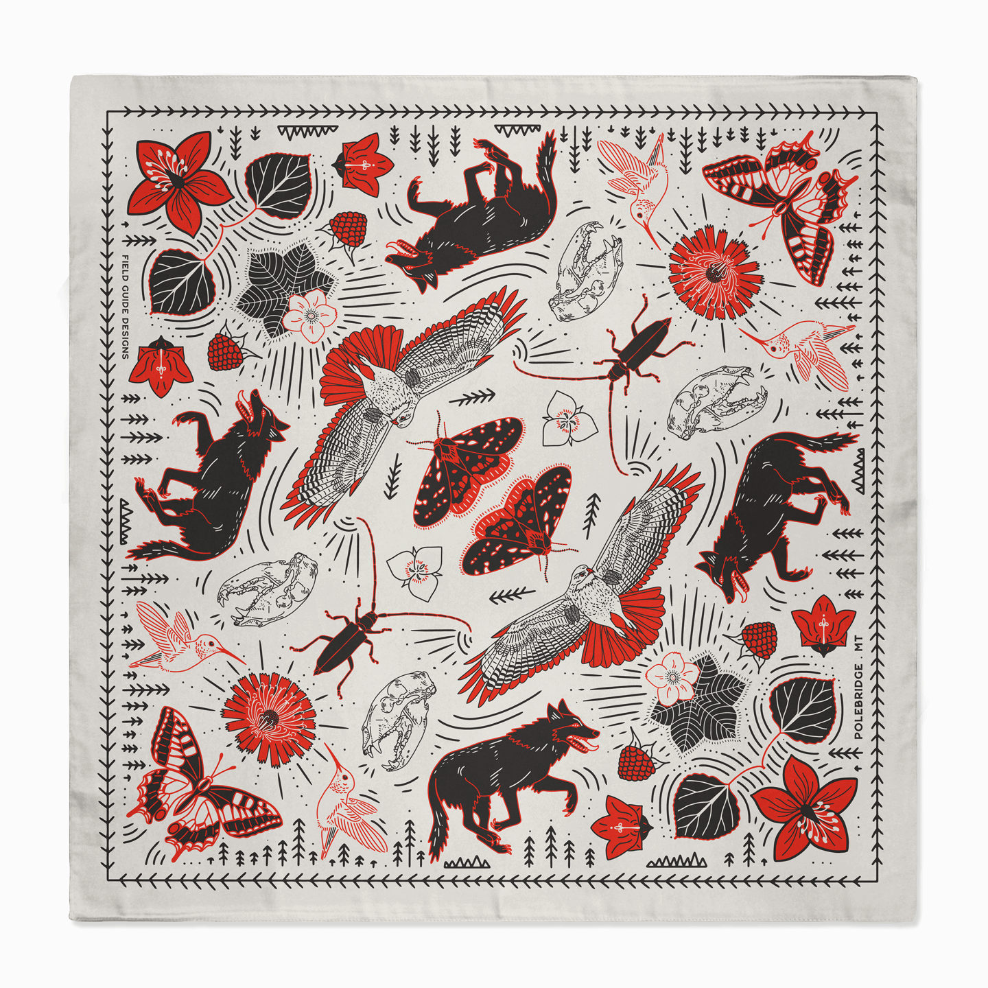 Polebridge Montana Bandana by Field Guide Designs