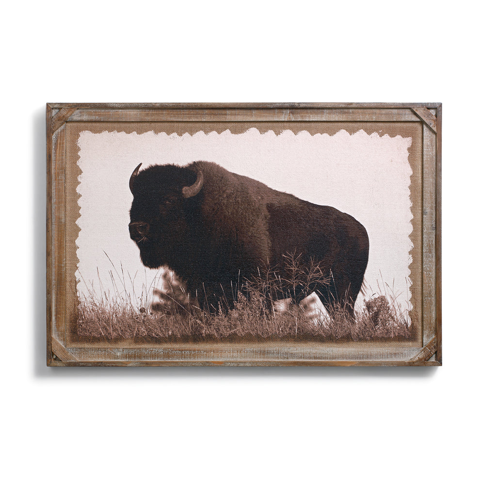 Buffalo Barnwood Gallery Wall Art by Denver Bryan and Big Sky Carvers