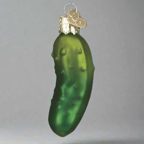 Sweet Pickle Glass Ornament