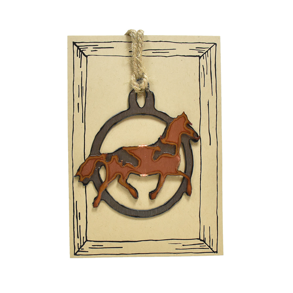 Rustic Horse Head, Horseshoe Horse Head