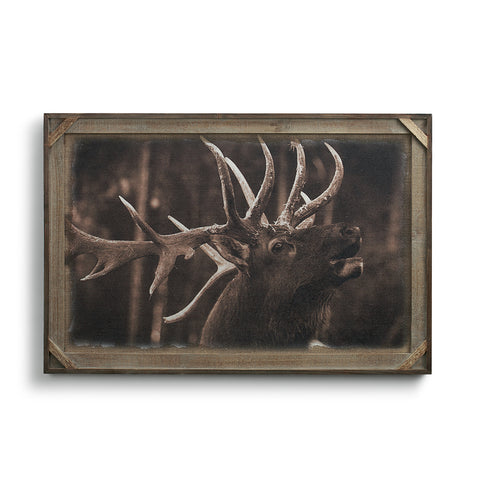 Bulle Elk Barnwood Gallery Art by Big Sky Carvers