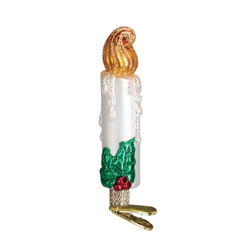 Clip-on Christmas Candle by Old World Christmas