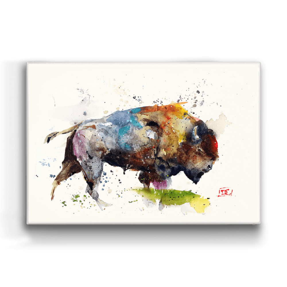 Dean Crouser Bison Metal Box Wall Art by Meissenburg Designs