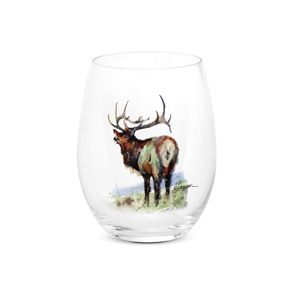 Etched Stemless Wine Glass by Lester Lou Designs (10 Designs) – Montana  Gift Corral