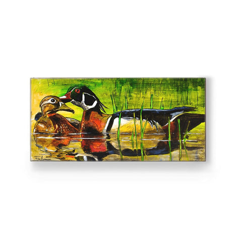 Ed Anderson Wood Duck Metal Box Wall Art by Meissenburg Designs