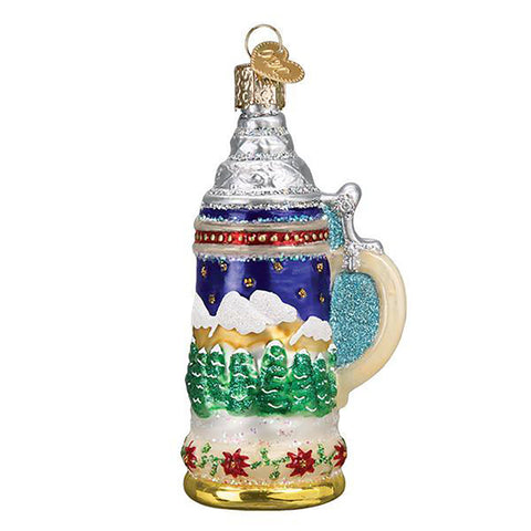 German Beer Stein Glass Ornament from Old World Christmas