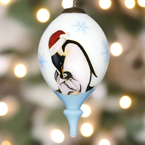 Parvaneh Penguins and Snowflakes Ornament