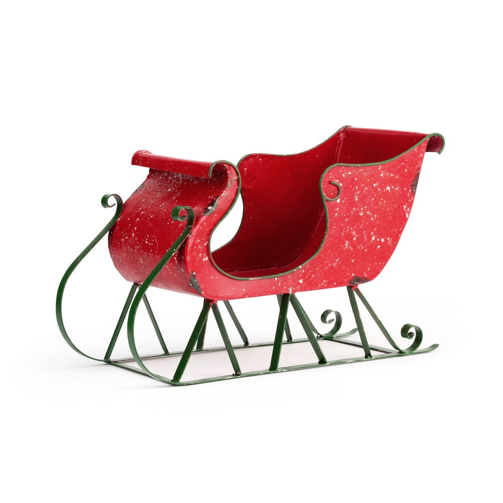 metal christmas decor - christmas decor sleigh