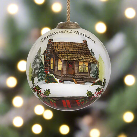 Sandy Clough Christmas at the Cabin Christmas Ornament