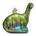 Brontosaurus Glass Ornament